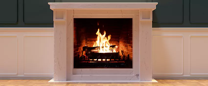 Decorative Electric Fireplace Installation in South Portland, Maine