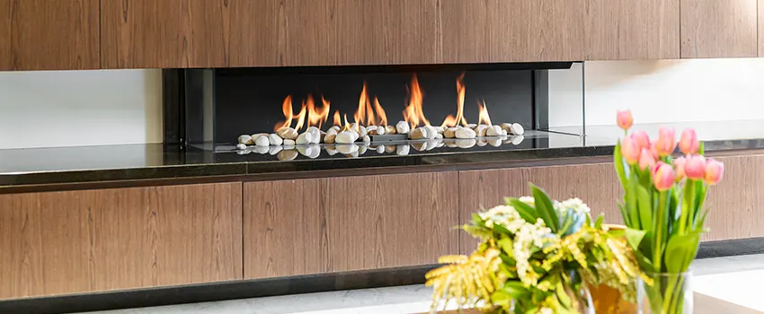 Double-height Fireplace Design Refurbishment in South Portland, Maine