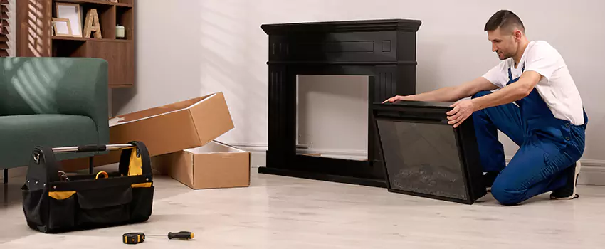 Old Rusted Metal Fireplace Repair And Replacement in South Portland, ME