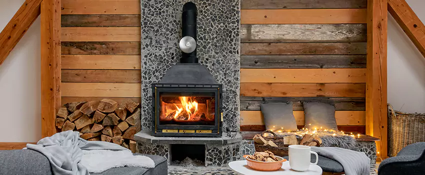 Thelin Hearth Products Direct Vent Gas Stove Fireplace Inspection in South Portland, Maine